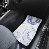 Aloha Lei Onaona Car Mats Navy Blue Hawaiian Tribal Pattern