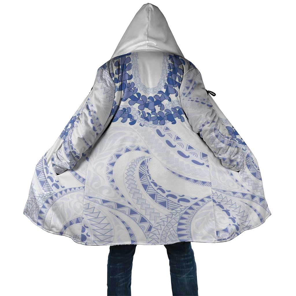 Aloha Lei Onaona Cloak Navy Blue Hawaiian Tribal Pattern - Polynesian Pride