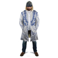 Aloha Lei Onaona Cloak Navy Blue Hawaiian Tribal Pattern - Polynesian Pride