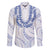 Aloha Lei Onaona Family Matching Mermaid Dress and Hawaiian Shirt Navy Blue Hawaiian Tribal Pattern