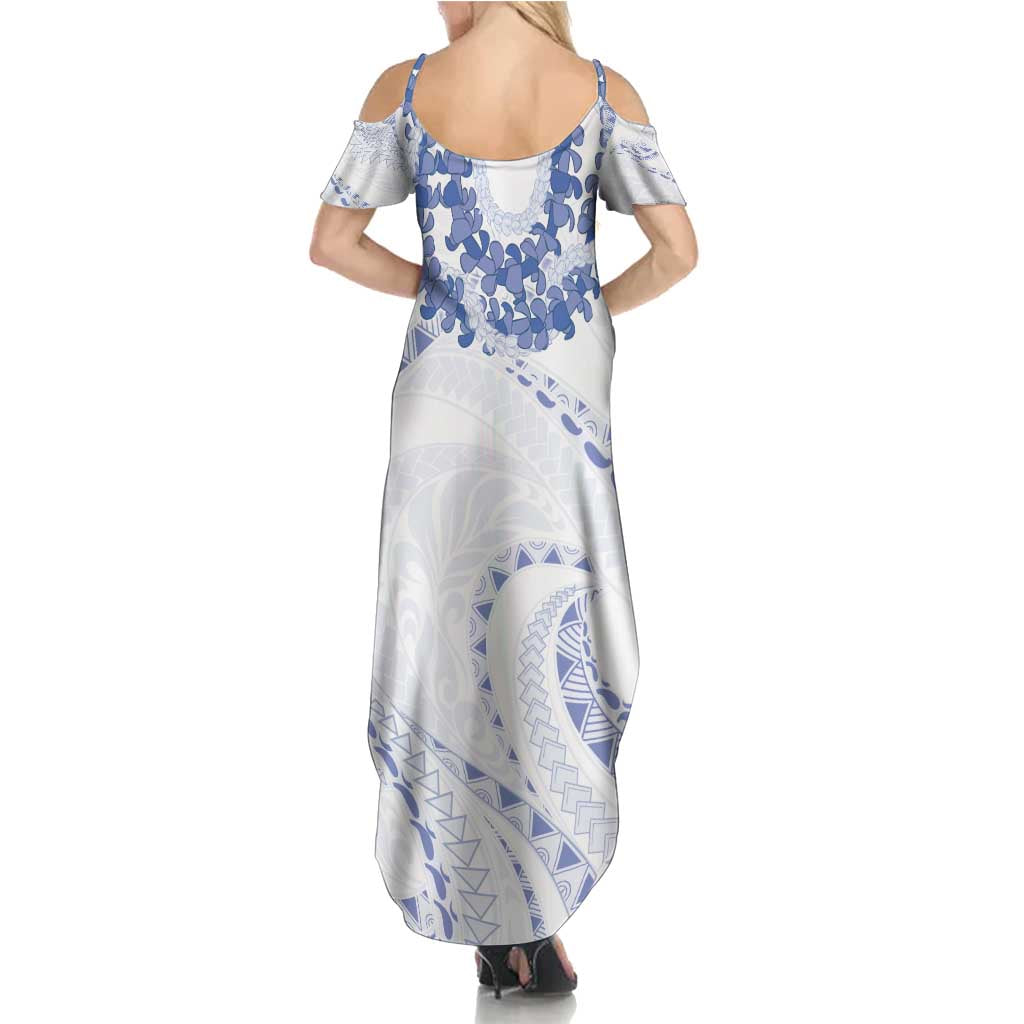 Aloha Lei Onaona Family Matching Summer Maxi Dress and Hawaiian Shirt Navy Blue Hawaiian Tribal Pattern