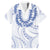 Aloha Lei Onaona Hawaiian Shirt Navy Blue Hawaiian Tribal Pattern