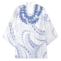 Aloha Lei Onaona Kimono Navy Blue Hawaiian Tribal Pattern - Polynesian Pride