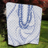 Aloha Lei Onaona Quilt Navy Blue Hawaiian Tribal Pattern