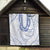 Aloha Lei Onaona Quilt Navy Blue Hawaiian Tribal Pattern