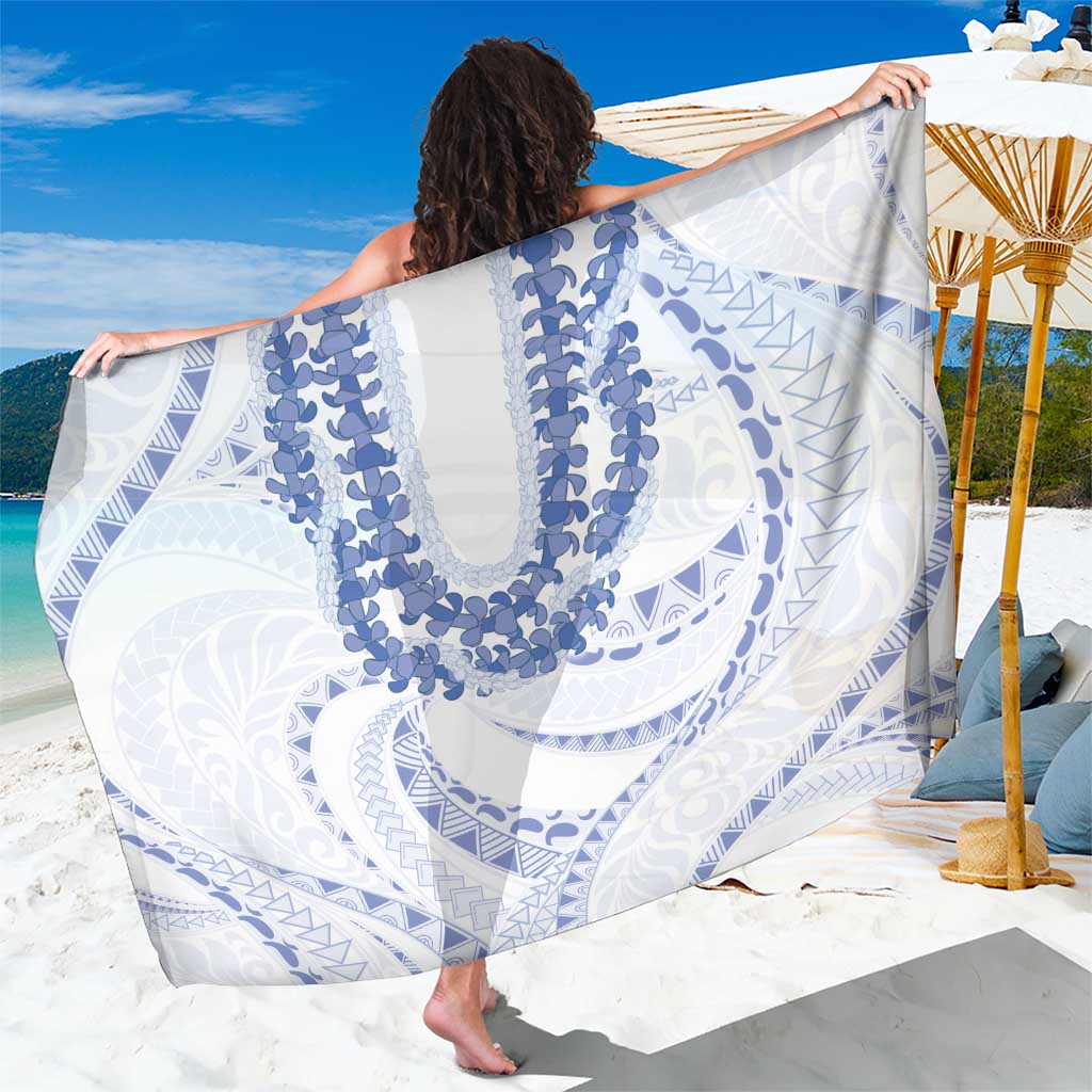 Aloha Lei Onaona Sarong Navy Blue Hawaiian Tribal Pattern LT9 One Size 44 x 66 inches Blue - Polynesian Pride