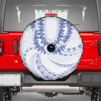 Aloha Lei Onaona Spare Tire Cover Navy Blue Hawaiian Tribal Pattern