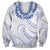 Aloha Lei Onaona Sweatshirt Navy Blue Hawaiian Tribal Pattern