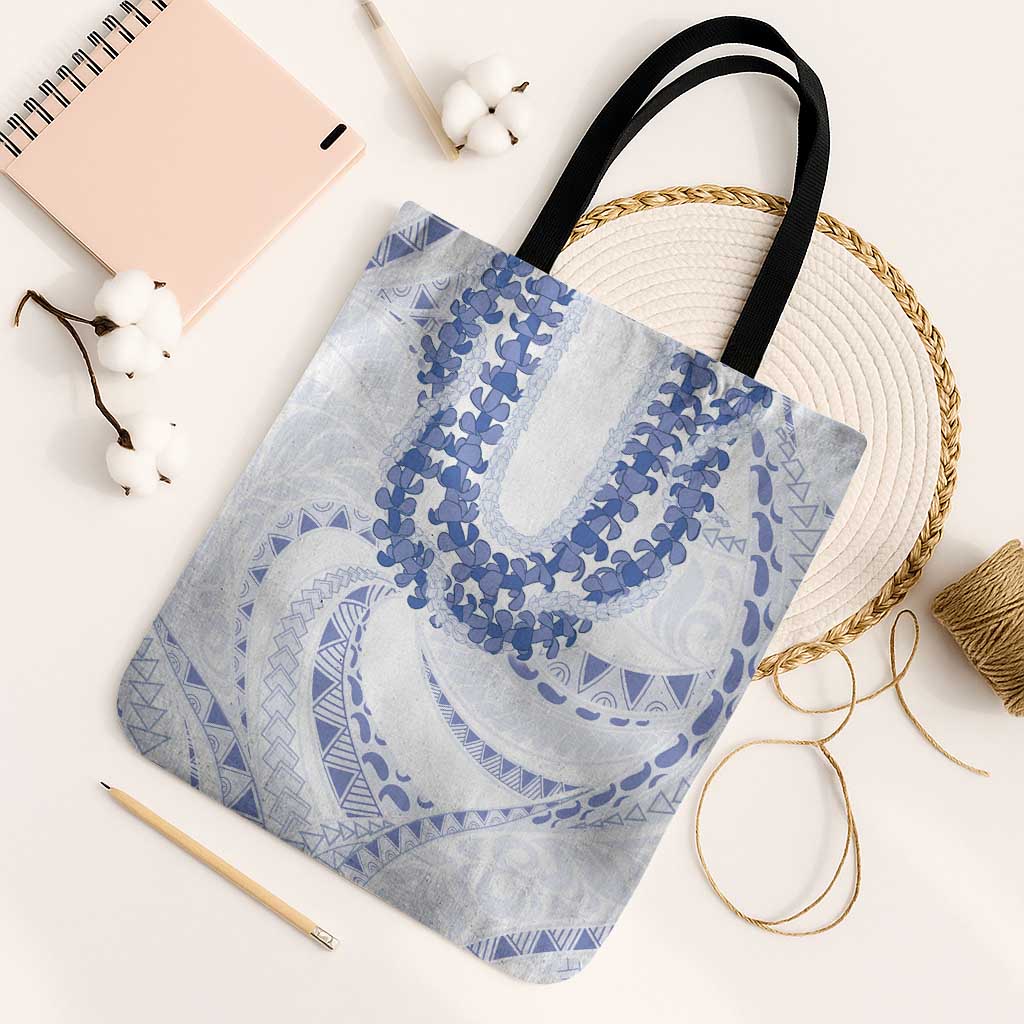 Aloha Lei Onaona Tote Bag Navy Blue Hawaiian Tribal Pattern - Polynesian Pride