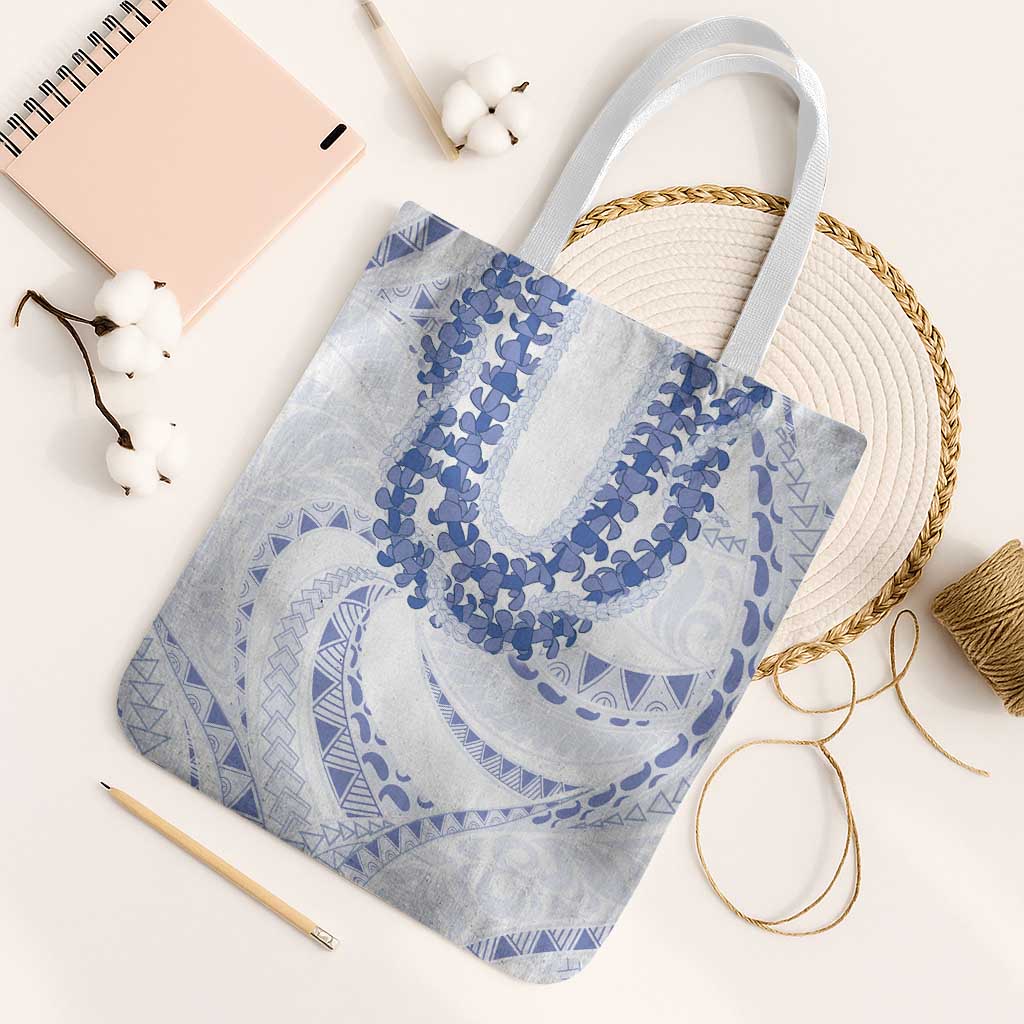 Aloha Lei Onaona Tote Bag Navy Blue Hawaiian Tribal Pattern - Polynesian Pride