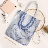 Aloha Lei Onaona Tote Bag Navy Blue Hawaiian Tribal Pattern - Polynesian Pride