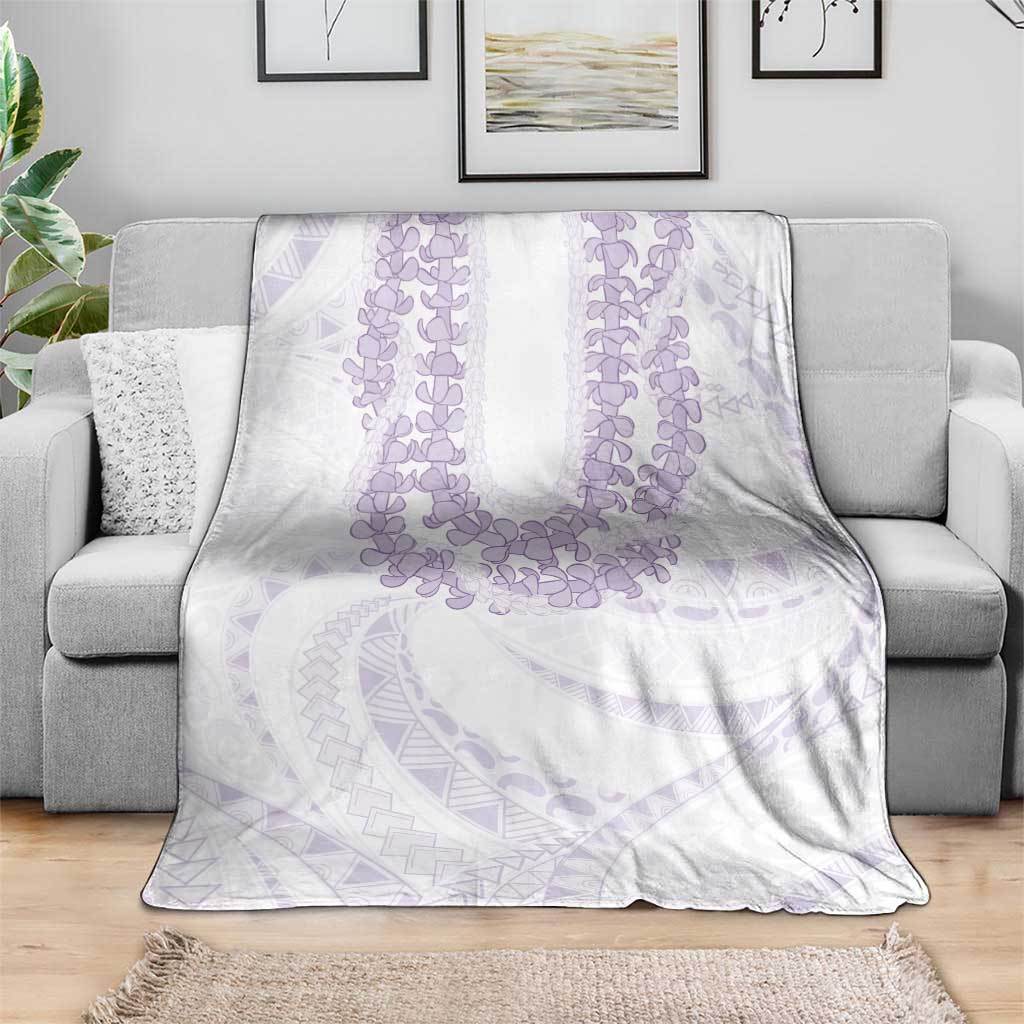 Aloha Lei Onaona Blanket Purple Hawaiian Tribal Pattern