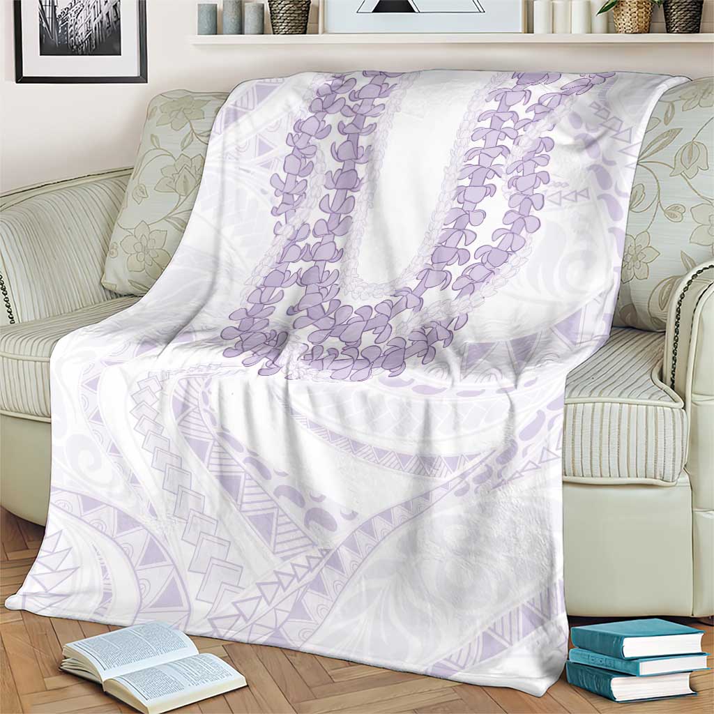 Aloha Lei Onaona Blanket Purple Hawaiian Tribal Pattern