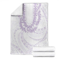 Aloha Lei Onaona Blanket Purple Hawaiian Tribal Pattern