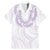 Aloha Lei Onaona Family Matching Mermaid Dress and Hawaiian Shirt Purple Hawaiian Tribal Pattern