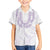 Aloha Lei Onaona Family Matching Off Shoulder Maxi Dress and Hawaiian Shirt Purple Hawaiian Tribal Pattern