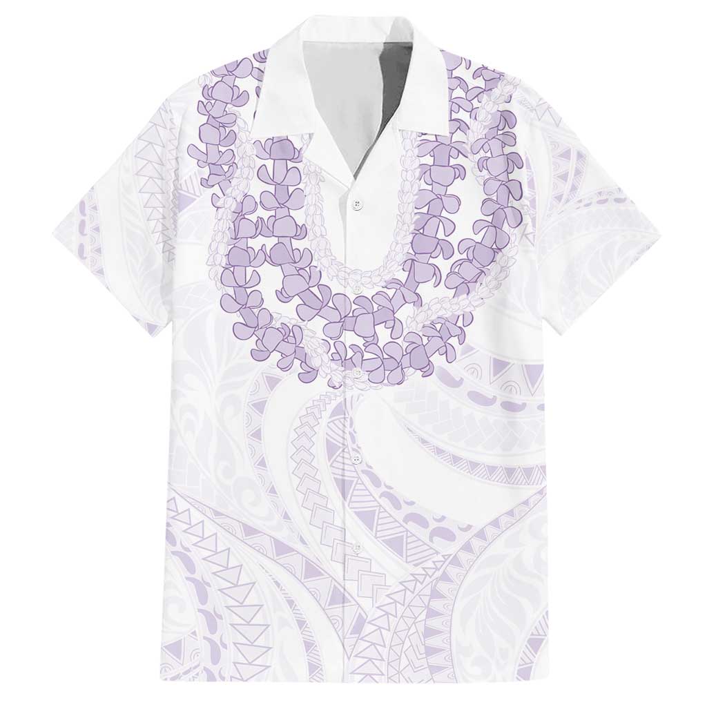 Aloha Lei Onaona Hawaiian Shirt Purple Hawaiian Tribal Pattern