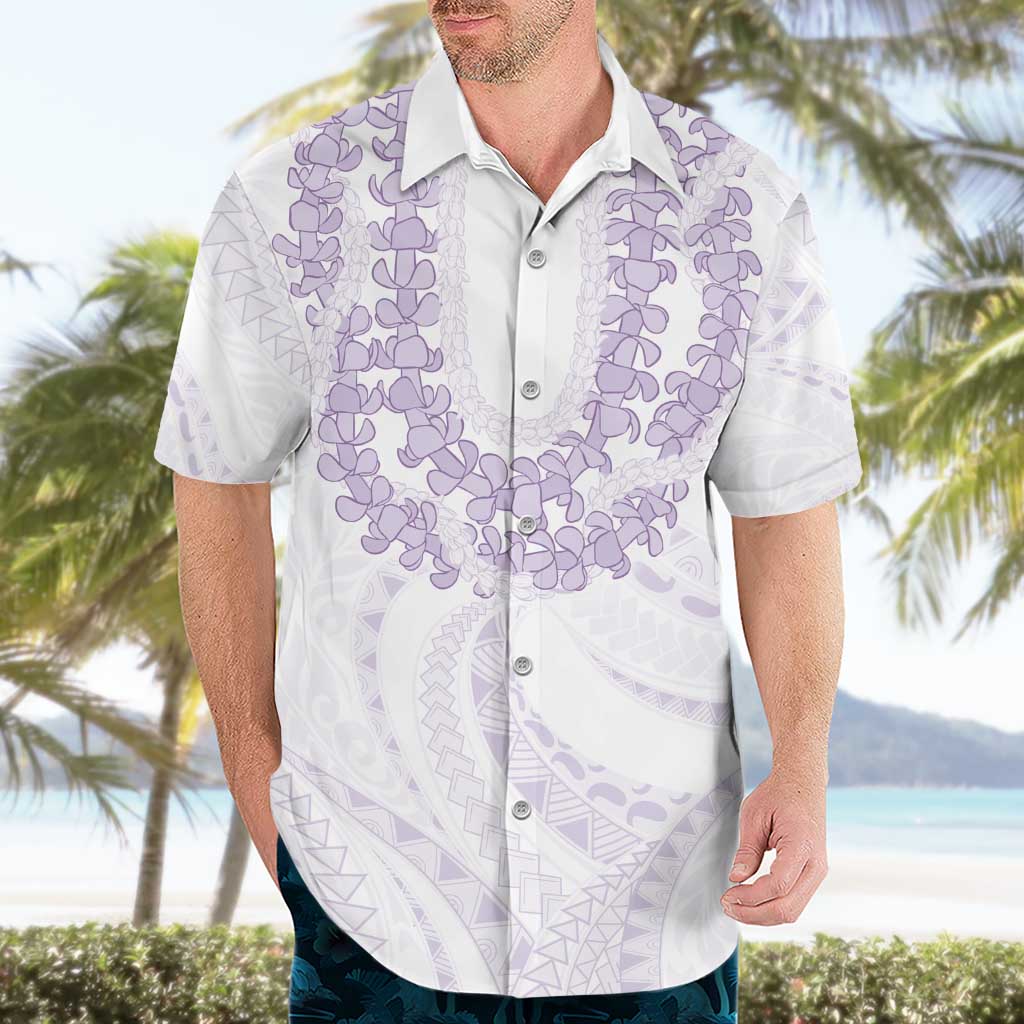 Aloha Lei Onaona Hawaiian Shirt Purple Hawaiian Tribal Pattern