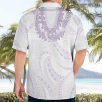 Aloha Lei Onaona Hawaiian Shirt Purple Hawaiian Tribal Pattern