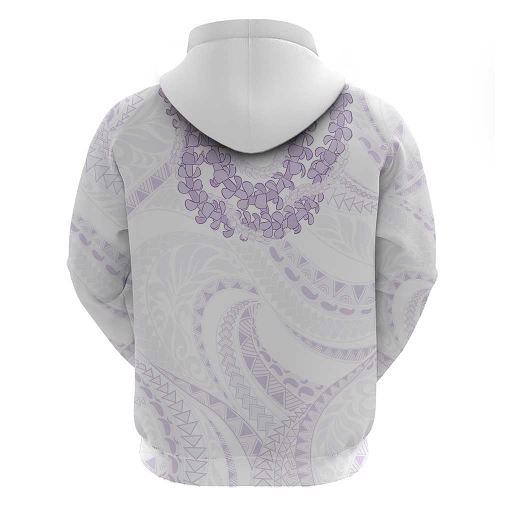 Aloha Lei Onaona Hoodie Purple Hawaiian Tribal Pattern