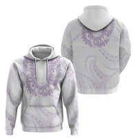 Aloha Lei Onaona Hoodie Purple Hawaiian Tribal Pattern