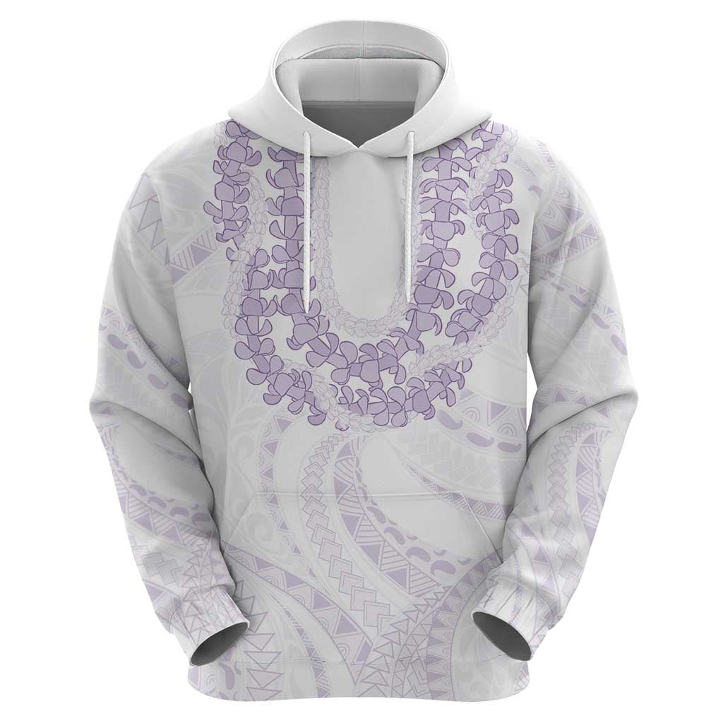 Aloha Lei Onaona Hoodie Purple Hawaiian Tribal Pattern