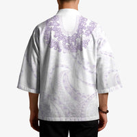Aloha Lei Onaona Kimono Purple Hawaiian Tribal Pattern - Polynesian Pride