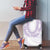 Aloha Lei Onaona Luggage Cover Purple Hawaiian Tribal Pattern