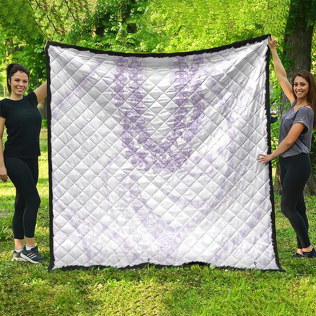 Aloha Lei Onaona Quilt Purple Hawaiian Tribal Pattern