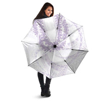 Aloha Lei Onaona Umbrella Purple Hawaiian Tribal Pattern - Polynesian Pride