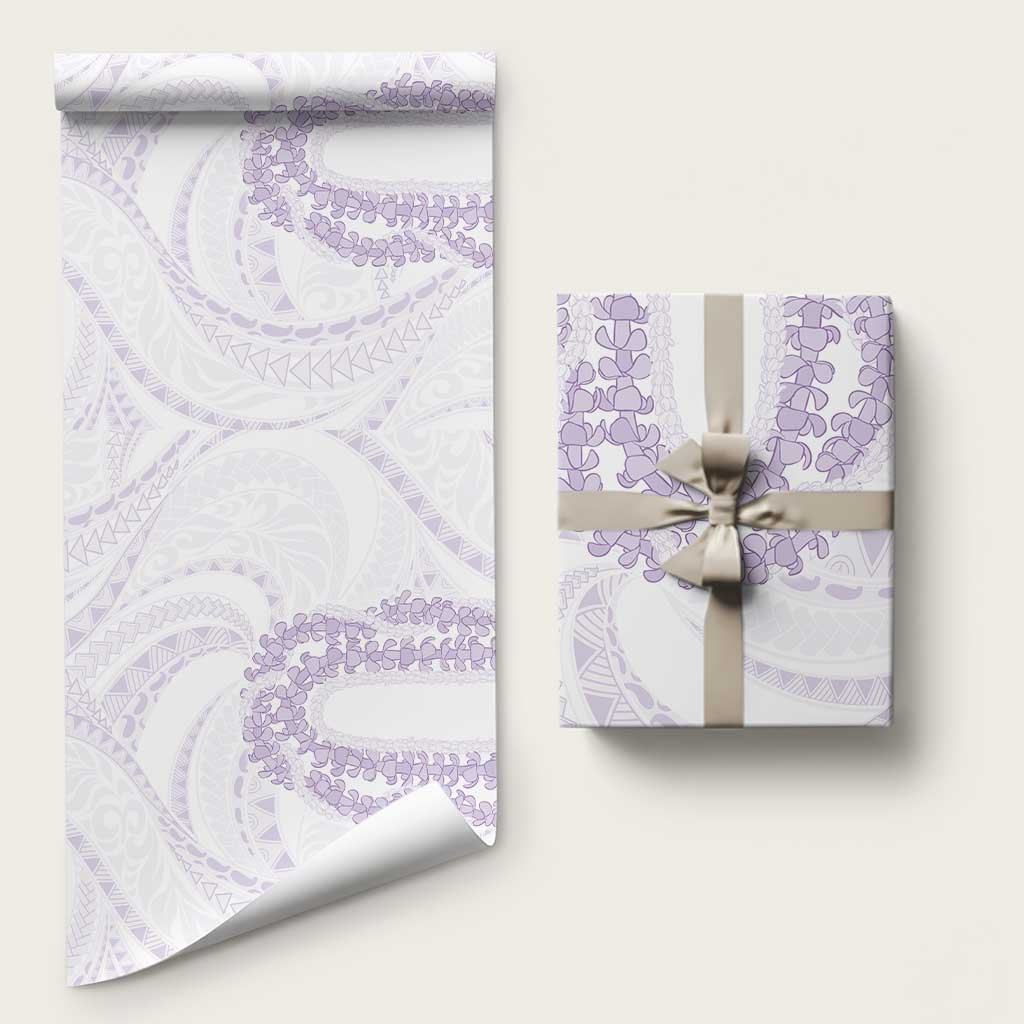 Aloha Lei Onaona Wrapping Paper Purple Hawaiian Tribal Pattern - Polynesian Pride