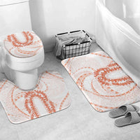 Aloha Lei Onaona Bathroom Set Red Hawaiian Tribal Pattern - Polynesian Pride