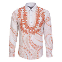 Aloha Lei Onaona Family Matching Off Shoulder Short Dress and Hawaiian Shirt Red Hawaiian Tribal Pattern