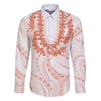 Aloha Lei Onaona Family Matching Puletasi and Hawaiian Shirt Red Hawaiian Tribal Pattern