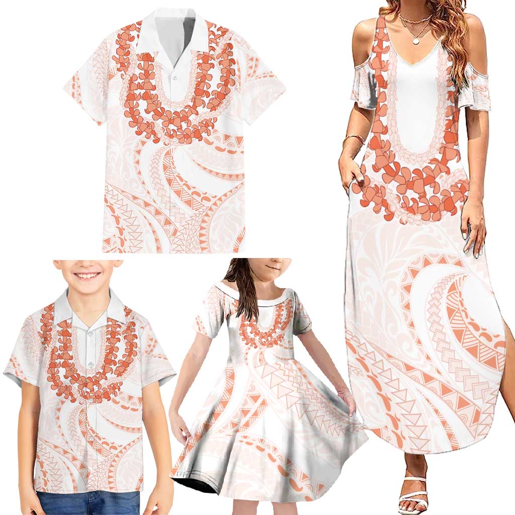 Aloha Lei Onaona Family Matching Summer Maxi Dress and Hawaiian Shirt Red Hawaiian Tribal Pattern