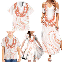 Aloha Lei Onaona Family Matching Summer Maxi Dress and Hawaiian Shirt Red Hawaiian Tribal Pattern