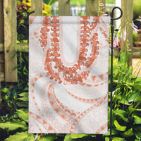 Aloha Lei Onaona Garden Flag Red Hawaiian Tribal Pattern