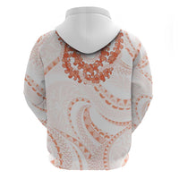 Aloha Lei Onaona Hoodie Red Hawaiian Tribal Pattern