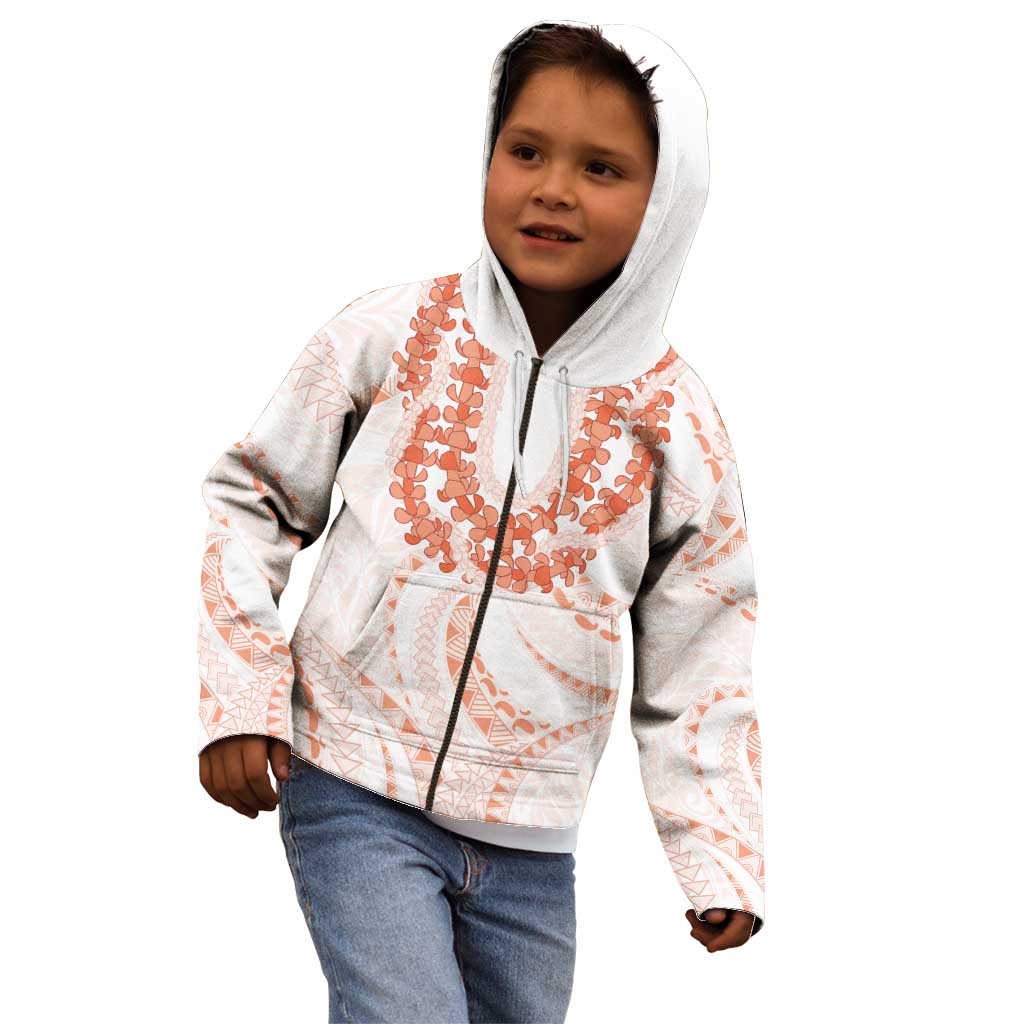 Aloha Lei Onaona Kid Hoodie Red Hawaiian Tribal Pattern