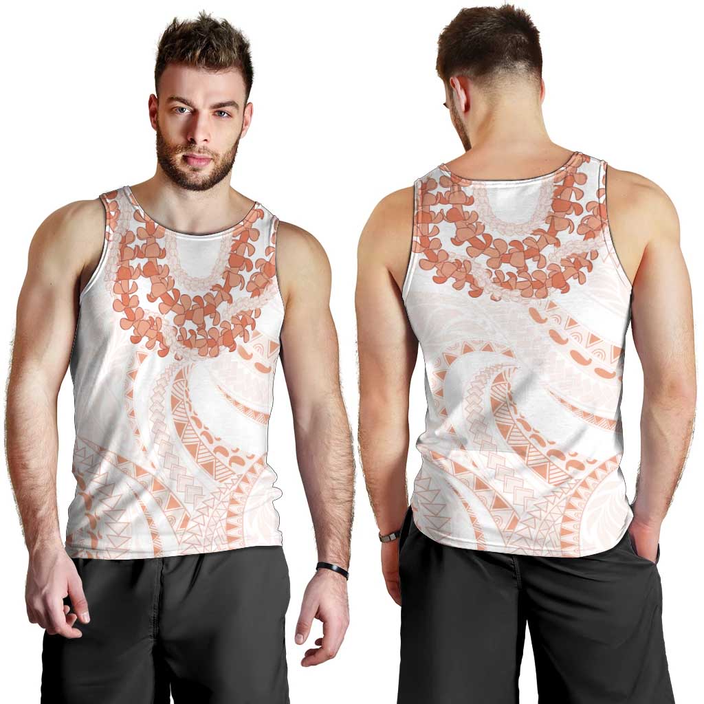 Aloha Lei Onaona Men Tank Top Red Hawaiian Tribal Pattern