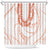 Aloha Lei Onaona Shower Curtain Red Hawaiian Tribal Pattern