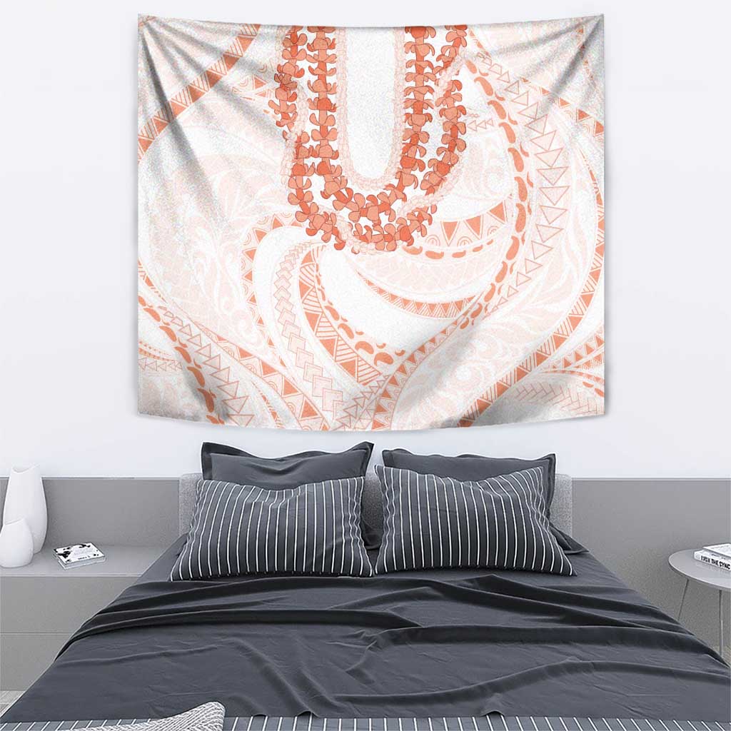 Aloha Lei Onaona Tapestry Red Hawaiian Tribal Pattern