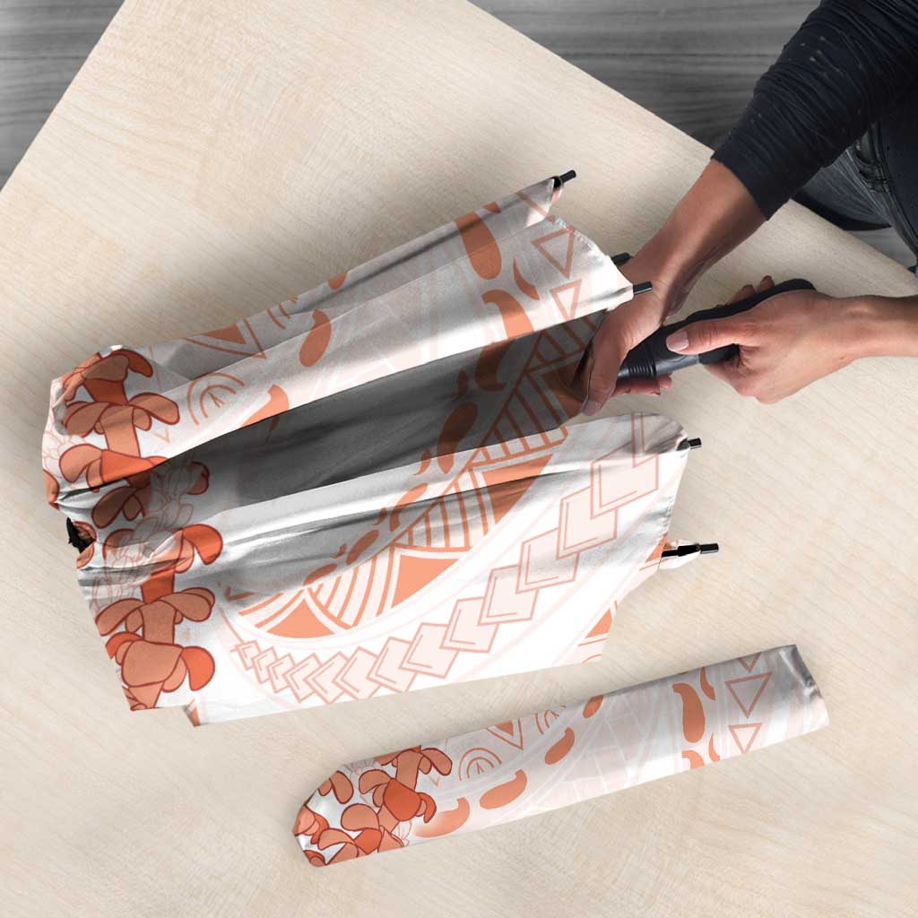 Aloha Lei Onaona Umbrella Red Hawaiian Tribal Pattern - Polynesian Pride