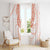 Aloha Lei Onaona Window Curtain Red Hawaiian Tribal Pattern