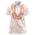 Aloha Lei Onaona Women Polo Shirt Red Hawaiian Tribal Pattern