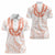 Aloha Lei Onaona Women Polo Shirt Red Hawaiian Tribal Pattern