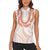 Aloha Lei Onaona Women Sleeveless Polo Shirt Red Hawaiian Tribal Pattern