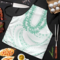 Aloha Lei Onaona Apron Sage Green Hawaiian Tribal Pattern - Polynesian Pride