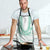 Aloha Lei Onaona Apron Sage Green Hawaiian Tribal Pattern - Polynesian Pride