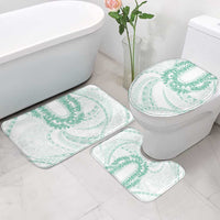 Aloha Lei Onaona Bathroom Set Sage Green Hawaiian Tribal Pattern - Polynesian Pride